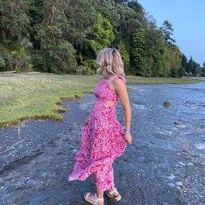 Summer Maxi Pink Dress